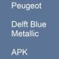 Preview: Peugeot, Delft Blue Metallic, APK.